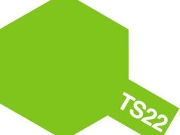 De afbeelding toont een zeshoekig vlak in een heldere, lichtgroene kleur. Rechtsonder is een uitstekend deel met de witte tekst 'TS22'.