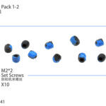 96041 Screw Pack 1-2 M2x2 Set Screws Drift ART