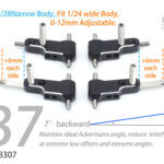 98307 B7 arms （7°Backward） Front lower arms Alu. 7075 Drift ART