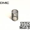 De afbeelding toont een metalen veer met een spiraalvormig ontwerp. Boven de veer staat het logo 'ATOMIC' en rechtsonder staat 'MRX Master Edition'.