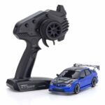 blauwe kyosho subaru impreza rc auto met afstandsbediening