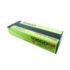 Het product is een groene en zwarte Lipo batterij met de tekst 'GKBODY' en 'DESIGN FOR RACING' erop. De batterij heeft specificaties zoals 10000mAh, 7.6V, 140C en 76WH.