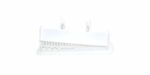 wit plastic tandborstelhouder met twee steunen