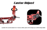 rode rc auto onderdelen set