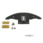 carbonfiber onderdeel met schroeven en blokjes