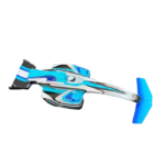 blauwe formule 1 auto speelgoed