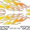 Gkbody GK51001-005 Full body livery flames (1 Piece) No.005 (sticker)