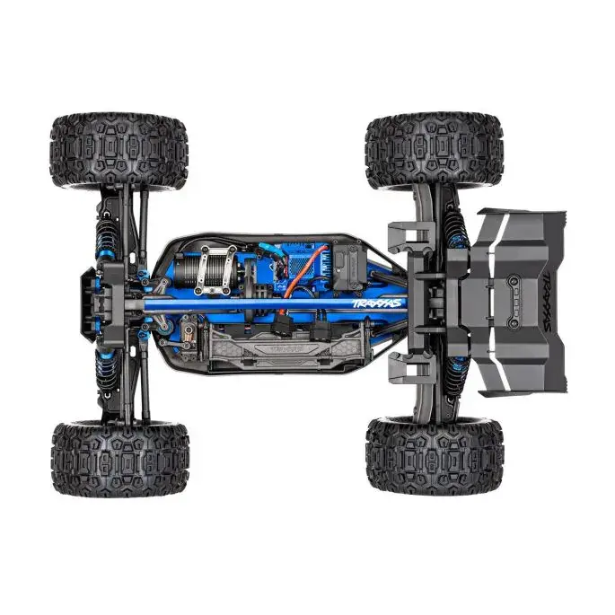 traxxas sled rc monster truck groen blauw