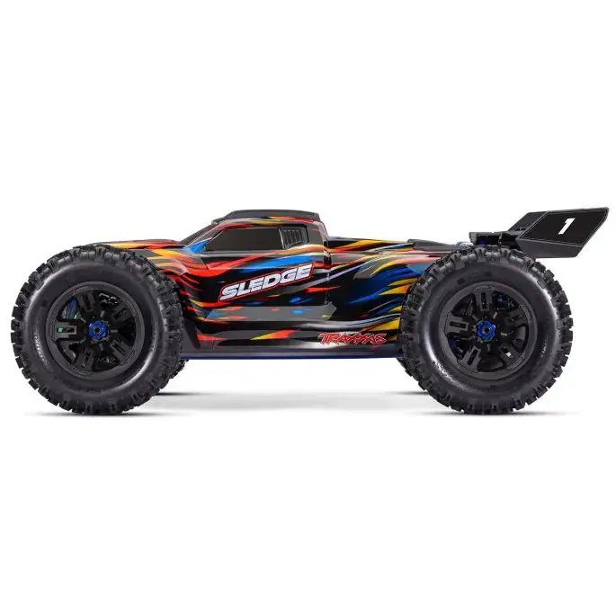 traxxas sled rc monster truck groen blauw