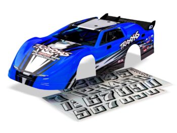 Traxxas TRX10423-BLUE Slash Late Model Blue Body (Assembled) - een blau