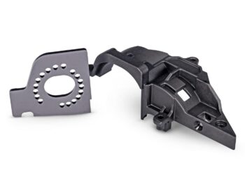 Traxxas TRX10769R Gray Aluminum Motor Plate and Gear Cover - twee donker