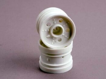 Traxxas TRX1221 Wheels, white (rear) (2) (Tom Cat), TRX1221 - twee witte kunststof