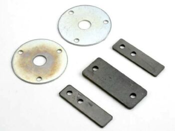 Traxxas TRX1234 Diff gear side plates/ ball joint plate, TRX1234 - vijf metalen onder