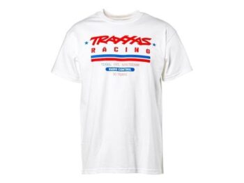 Traxxas TRX1383-2XL Heritage Tee T-shirt White 2XL, TRX1383-2XL - wit T-shirt met korte mou