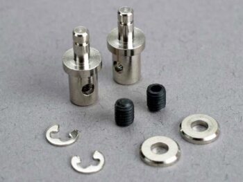 Traxxas TRX1541 Servo rod connectors (2)/ 3mm set screws, TRX1541 - diverse kleine metalen