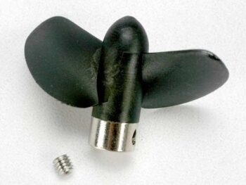 Traxxas TRX1584 Propeller, left/ 4.0mm GS (set screw) (1), TRX1584 - een zwar
