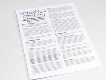 Traxxas TRX1599X Operating instructions, Villain, TRX1599X - een