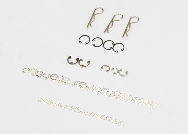 E-clips/ C-rings, TRX1633 Traxxas TRX1633 E-clips/ C-rings, TRX1633 - een assortiment