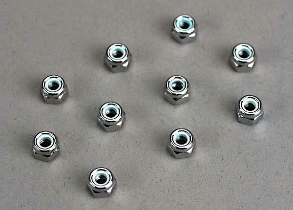 Nuts, 4mm nylon locking (10), TRX1747 Traxxas TRX1747 Nuts, 4mm nylon locking (10), TRX1747 - tien z