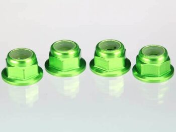 Traxxas TRX1747G Green anodized axle nuts, TRX1747G