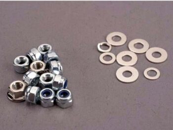 Traxxas TRX1846 Nut set, nut & washer set for Sledgehammer (3mm lock nuts (1, TRX1846 - een verz