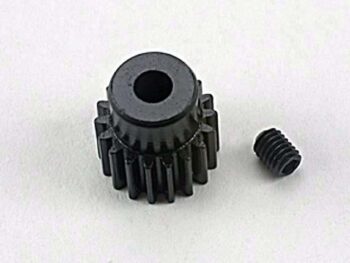 Traxxas TRX1918 Gear, 18-T pinion (48-pitch) / set screw, TRX1918 - zwart metalen