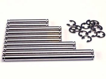 Traxxas TRX1939 Suspension pin set, hard chrome (w/ E-clips), TRX1939 - een