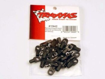 Traxxas TRX1942 Rod ends (16 long & 4 short)/ hollow ball connectors (18)/ b, TRX1942 - transparante