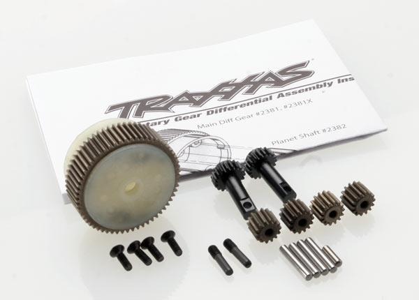 Planetary gear differential with steel ring gear (complete), TRX2388X Traxxas TRX2388X Planetary gear differential with steel ring gear (complete), TRX2388X - een complete set