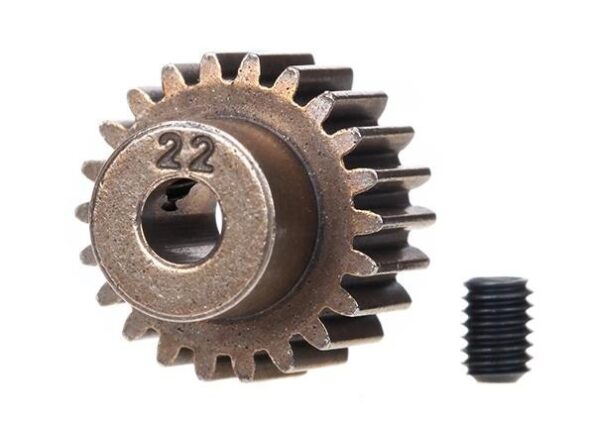 Traxxas TRX2422 Gear, 22-T pinion (48-pitch) / set screw, TRX2422