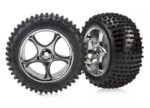 Tires & wheels, assembled (Tracer 2.2 chrome wheels, Alias 2, TRX2470R