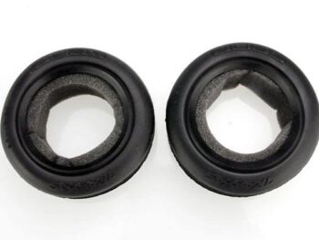 Traxxas TRX2471 Tires, Alias ribbed 2.2 (wide, front) (2)/ foam inserts (Bandit, TRX2471 - twee zwar