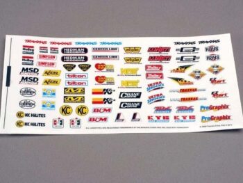 Traxxas TRX2514 Decal sheet, racing sponsors, TRX2514