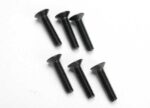 Screws, 4x18mm countersunk machine (hex drive) (6), TRX2547