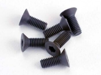Traxxas TRX2550 Screws, 3x8mm countersunk machine (6) (hex drive), TRX2550 - een stapel