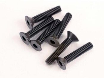 Traxxas TRX2553 Screws, 3x15mm countersunk machine (6) (hex drive), TRX2553 - zes
