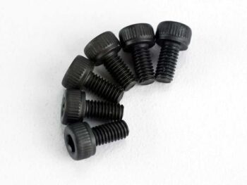 Traxxas TRX2554 Screws, 3x6mm cap-head machine (hex drive) (6), TRX2554 - zes zwar