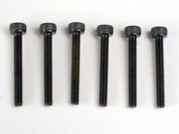 Traxxas TRX2556 Header screws, 3x23mm cap hex screws (6), TRX2556 - zes