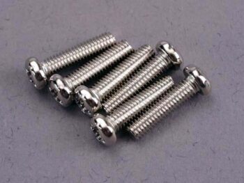 Traxxas TRX2561 Screws, 3x12mm roundhead machine (6), TRX2561 - zes