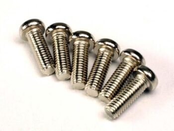 Traxxas TRX2562 Screws, 2.6x8mm roundhead machine (6), TRX2562 - zes gl