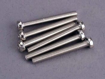 Traxxas TRX2569 Screws, 3x25mm roundhead machine (6), TRX2569 - een