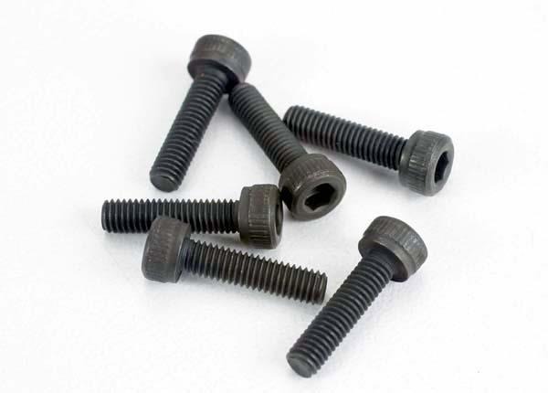 Head screws, 3x12mm cap-head machine (hex drive) (6) (TRX 2., TRX2584 Traxxas TRX2584 Head screws, 3x12mm cap-head machine (hex drive) (6) (TRX 2., TRX2584 - zes donker