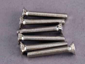 Traxxas TRX2590 Screws, 3x20mm countersunk machine screws (6), TRX2590 - zes