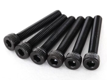 Traxxas TRX2618 Screws, 2.5x16mm cap-head machine (6), TRX2618 - zes zwarte