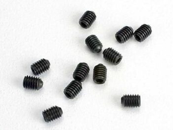 Traxxas TRX2743 Set (grub) screws, 3mm hardened (12), TRX2743
