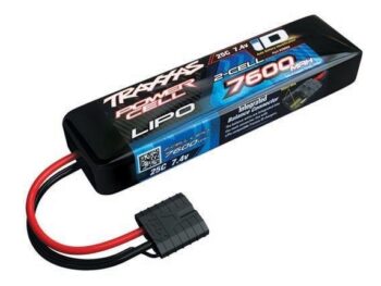 Traxxas TRX2869X Power Cell LiPo 7600mAh 7.4V 2S 25C All models ID TRX2869X - zwarte