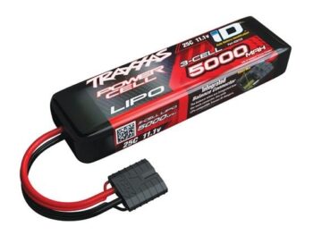 Traxxas TRX2872X Power Cell LiPo 5000mAh 11.1V 3S 25C ,ID Summit, E-Revo Sl, TRX2872X - zwarte