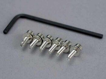 Traxxas TRX3159 Screws, 3x10mm caphead machine (hex drive) (6)/ lockwashers, TRX3159 - zes