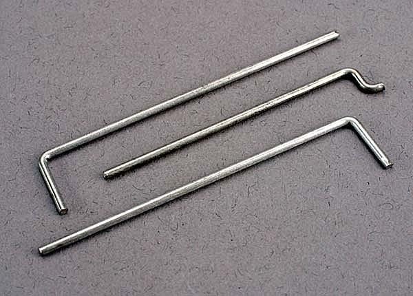 Rods, throttle-brake, TRX3183 Traxxas TRX3183 Rods, throttle-brake, TRX3183 - drie zilverkleurige