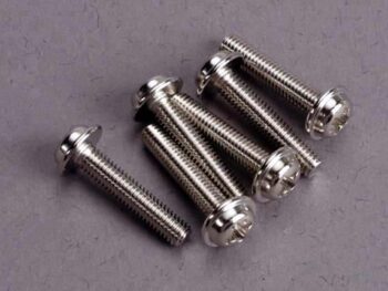 Traxxas TRX3187 Screws, 3x15mm washerhead machine (6), TRX3187 - zes z